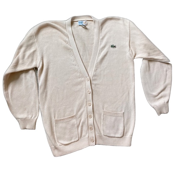 Izod Sweaters - Vintage Izod Club Cardigan Cream M